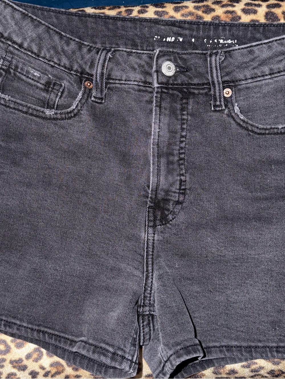 Old Navy Black Denim Jean Shorts size 8